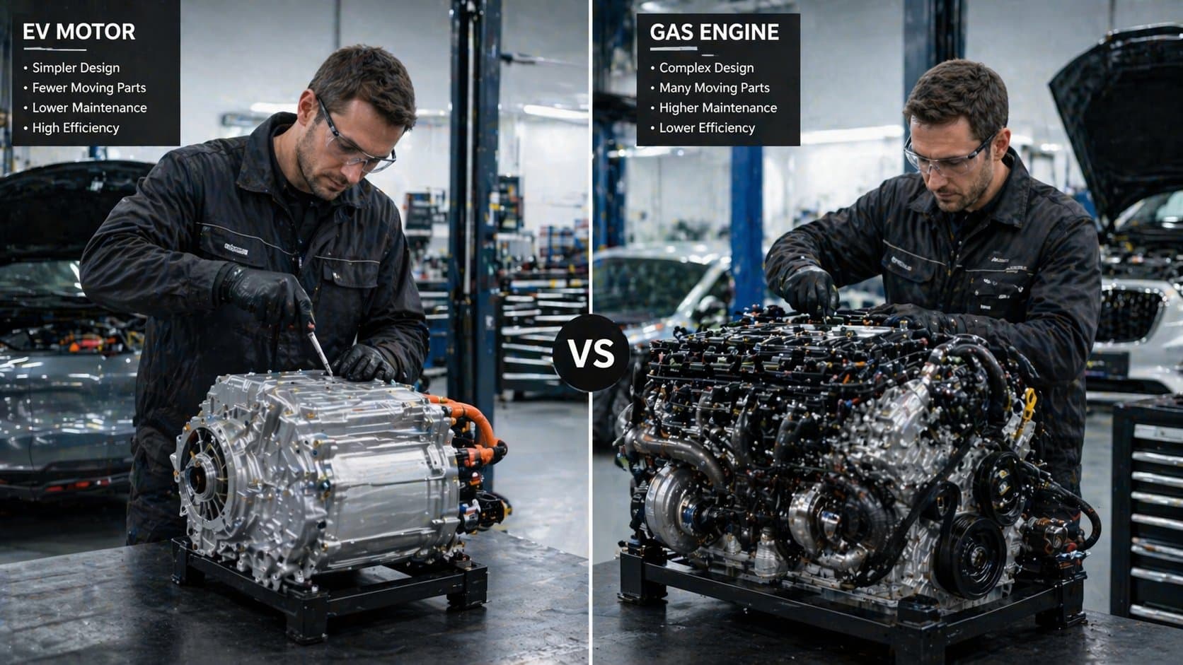EV maintenance vs gas car cost comparison