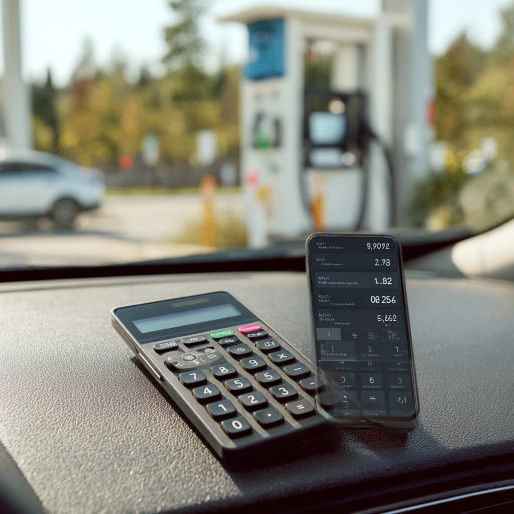 EV savings calculator showing fuel cost comparison