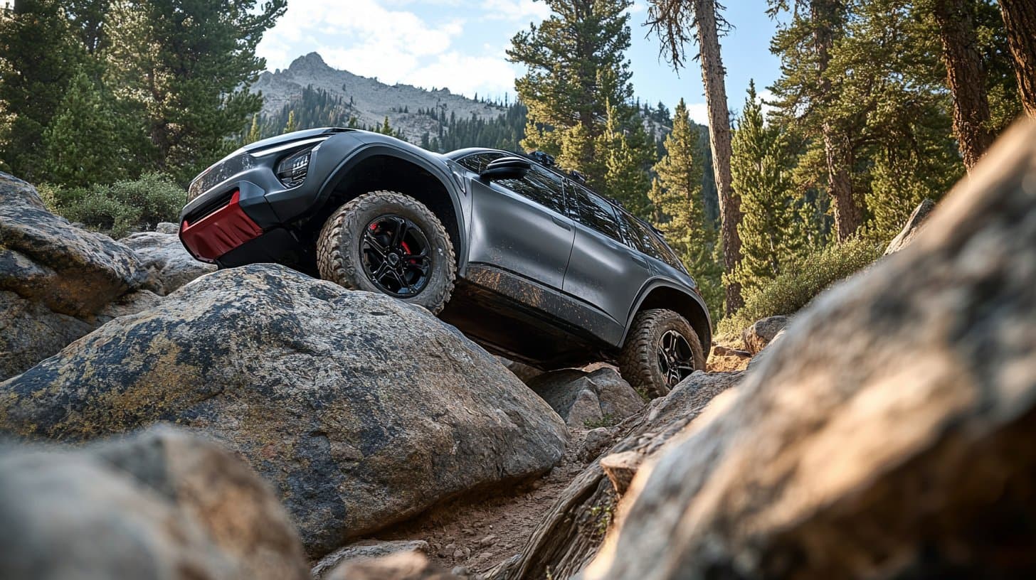 Jeep Recon on a rugged off-road trail