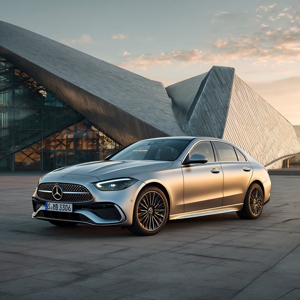 Mercedes C-Class Electric exterior showing premium sedan styling