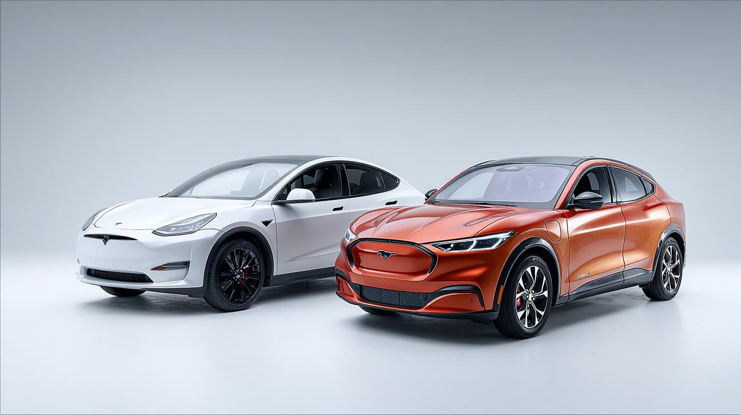 Tesla Model Y vs Ford Mustang Mach-E 2026 comparison