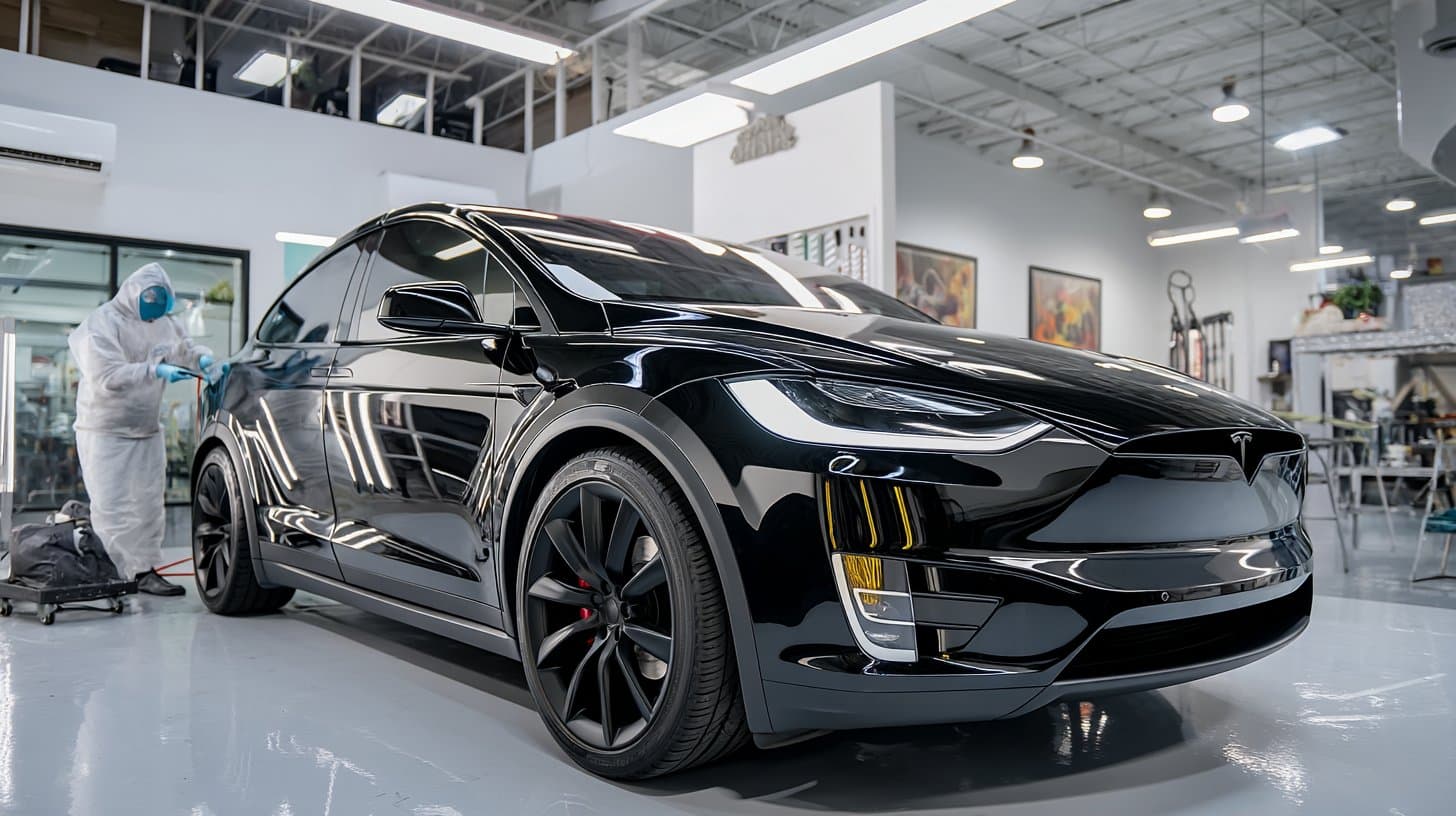 Paint protection film and ceramic coating for EVs