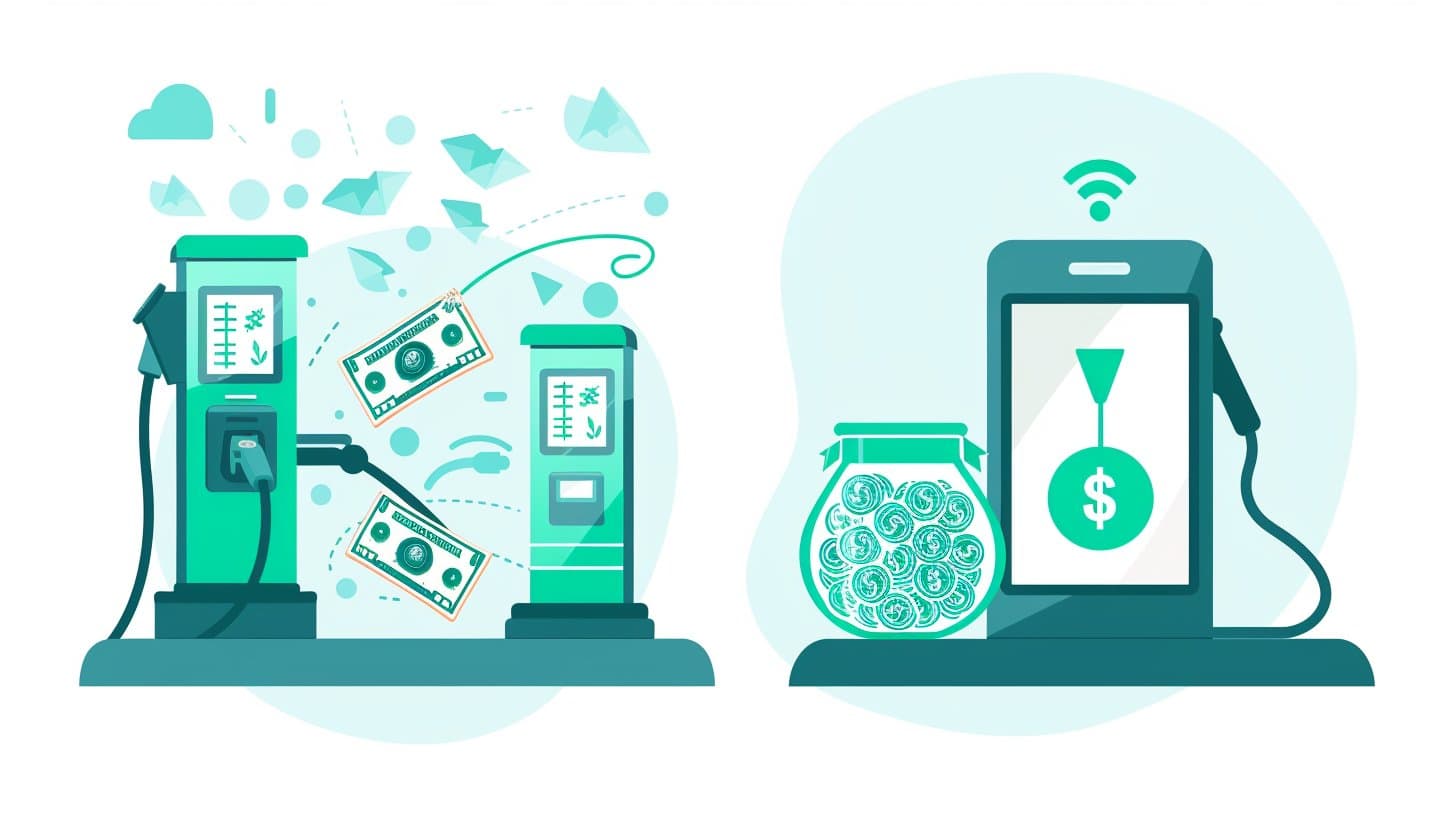 EV running costs compared to gas car with 5-year cost breakdown
