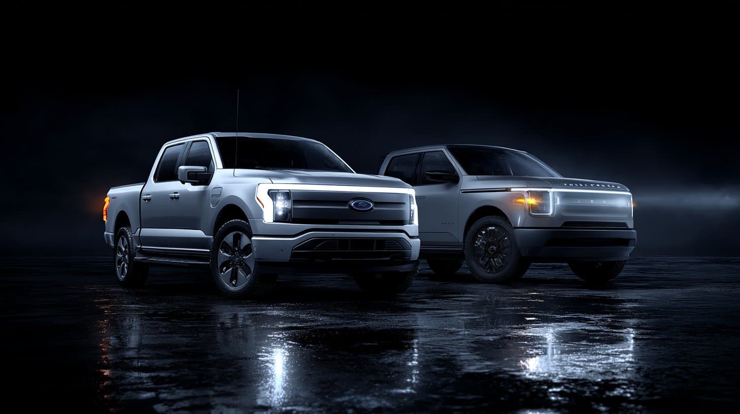 Ford F-150 Lightning vs Rivian R1T electric truck comparison 2026
