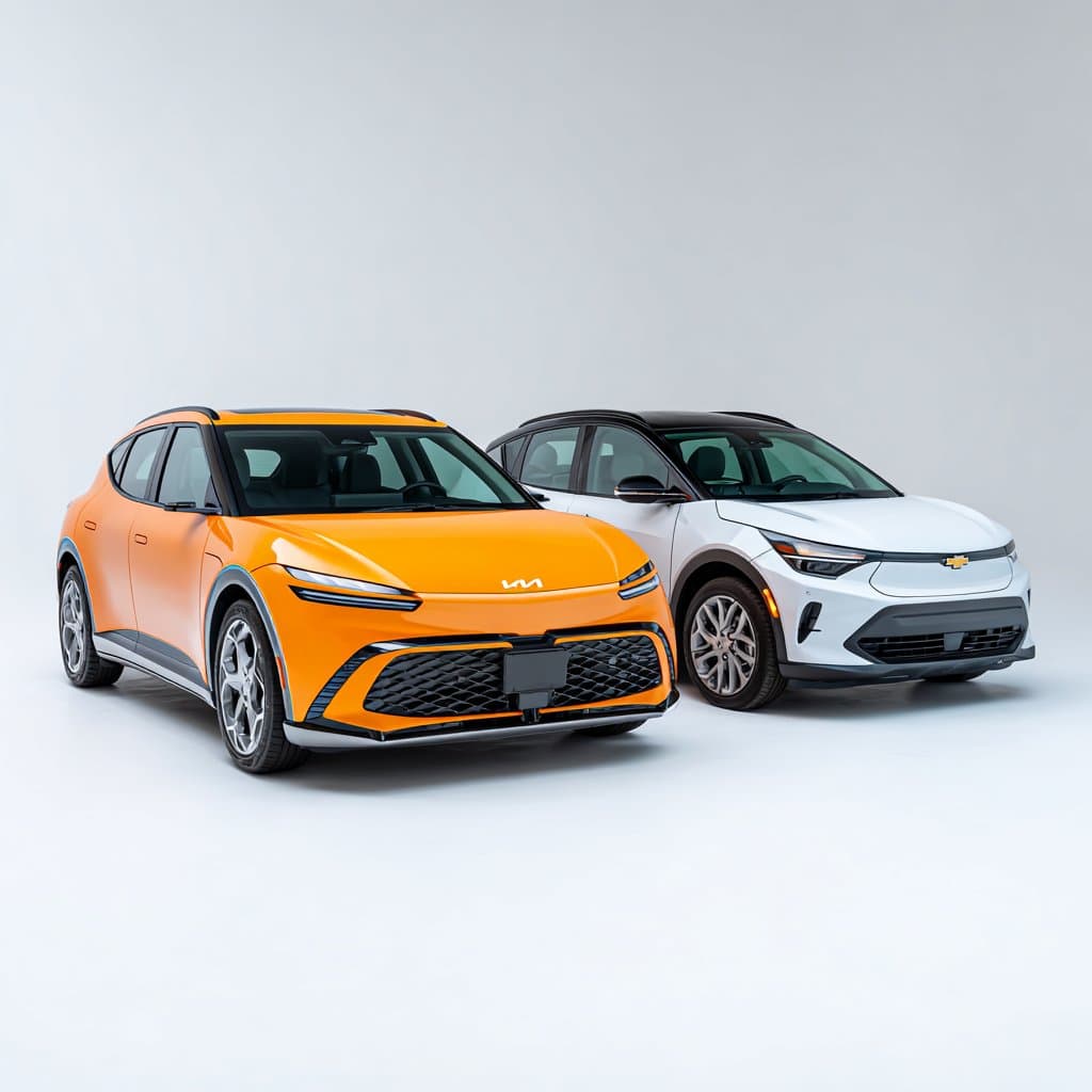 Kia EV3 and Chevrolet Bolt side by side comparison